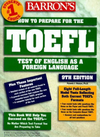 BARRON'S HOW TO PREPARE FOR THE TOEFL TEST 9TH EDITION
